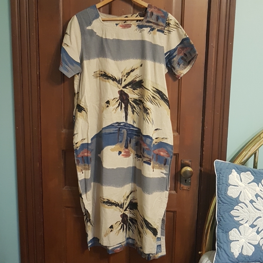 Natural Island Midi Dress